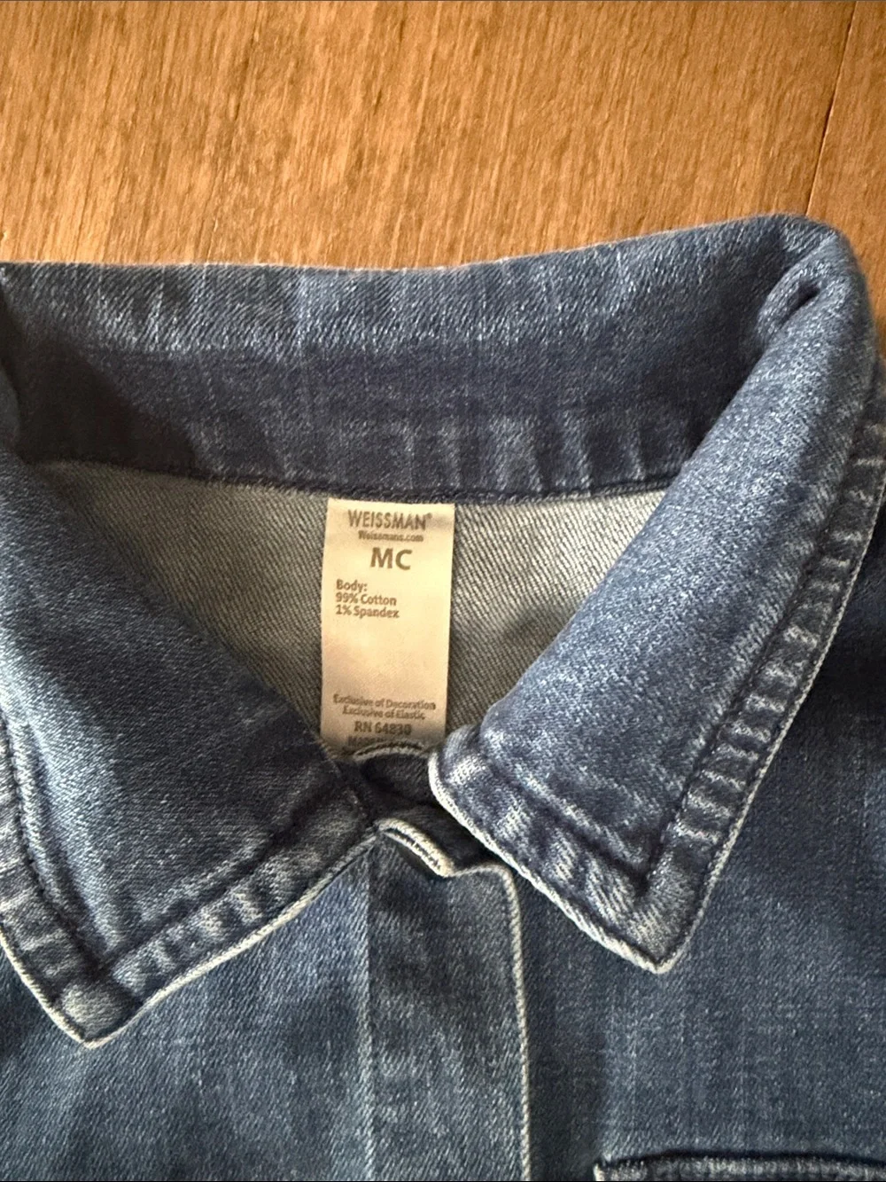 Weissman oversized denim shacket